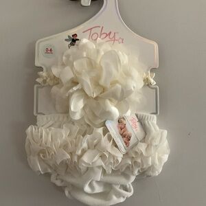 NWT Toby Diaper Cover and headband